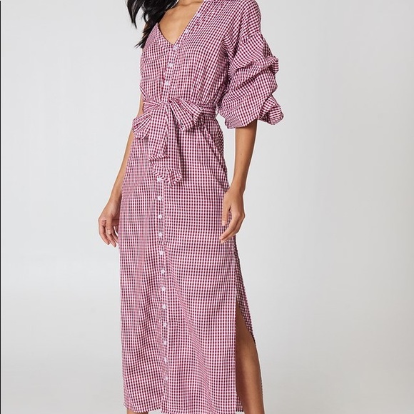 061. NWOT Hot & Delicious Asymmetrical Striped Dress - Navy - Picture 3 of 8